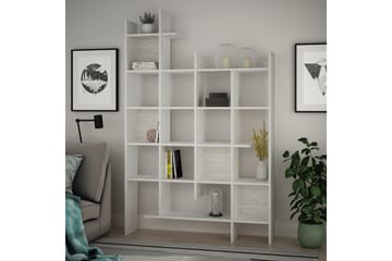 Decorta Bokhylla 122 cm i Målat Trä - Vit - Förvaring - Hylla - Bokhylla