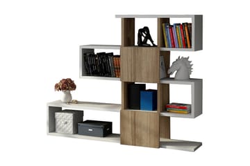 Decorta Bokhylla - Vit/Valnöt - Förvaring - Hylla - Bokhylla