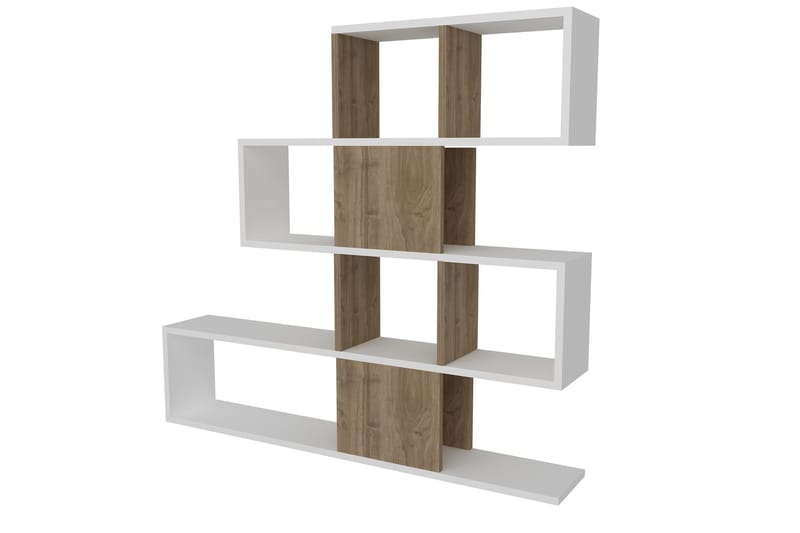 Decorta Bokhylla - Vit/Valnöt - Förvaring - Hylla - Bokhylla