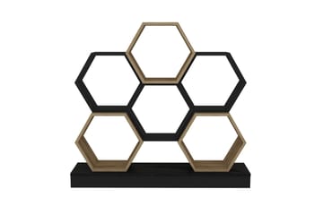 Desgrar Bokhylla 120x109 cm - Svart - Förvaring - Hylla - Bokhylla