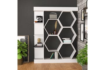 Desgrar Bokhylla 140x177,4 cm - Vit - Förvaring - Hylla - Bokhylla