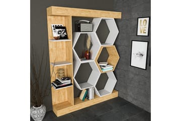 Desgrar Bokhylla 140x177,4 cm - Vit - Förvaring - Hylla - Bokhylla