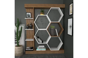 Desgrar Bokhylla 140x177,4 cm - Vit - Förvaring - Hylla - Bokhylla