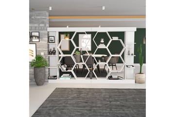 Desgrar Bokhylla 140x177,4 cm - Vit - Förvaring - Hylla - Bokhylla