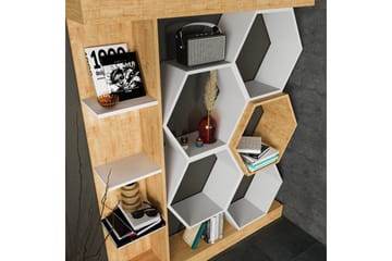 Desgrar Bokhylla 140x177,4 cm - Vit - Förvaring - Hylla - Bokhylla