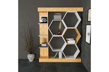 Desgrar Bokhylla 140x177,4 cm - Vit - Förvaring - Hylla - Bokhylla