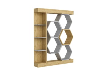 Desgrar Bokhylla 140x177,4 cm - Vit - Förvaring - Hylla - Bokhylla