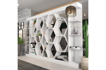 Desgrar Bokhylla 140x177,4 cm - Vit - Förvaring - Hylla - Bokhylla