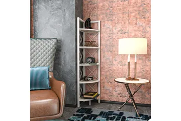 Desgrar Bokhylla 30,5x160 cm - Vit - Förvaring - Hylla - Hörnhylla