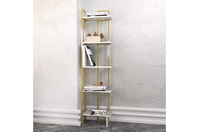 Desgrar Bokhylla 45,2x180 cm - Vit - Förvaring - Hylla - Bokhylla