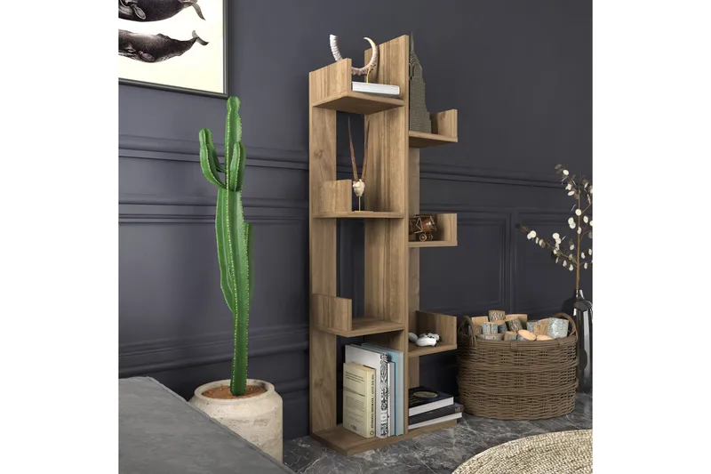 Desgrar Bokhylla 50x173 cm - Brun - Förvaring - Hylla - Bokhylla