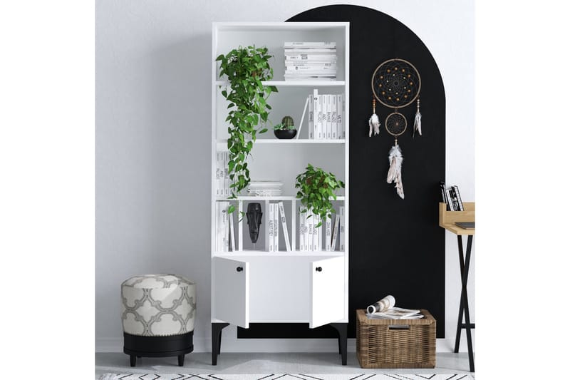 Desgrar Bokhylla 60x175 cm - Vit - Förvaring - Hylla - Bokhylla