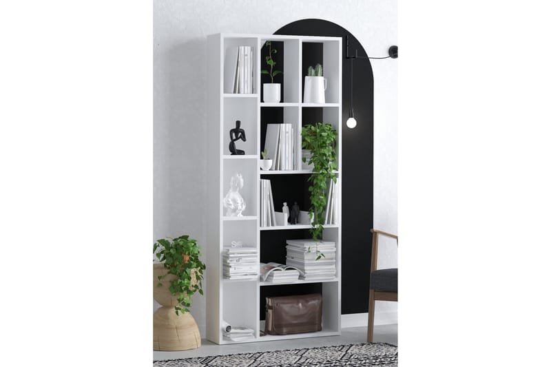 Desgrar Bokhylla 75x170 cm - Vit - Förvaring - Hylla - Bokhylla