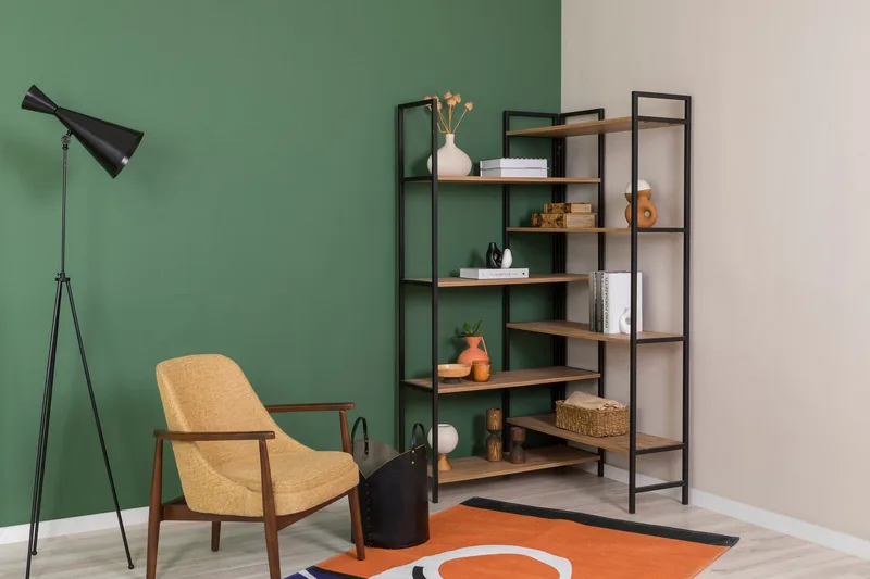 Edra Bokhylla 94 cm - Brun/Svart - Förvaring - Hylla - Bokhylla