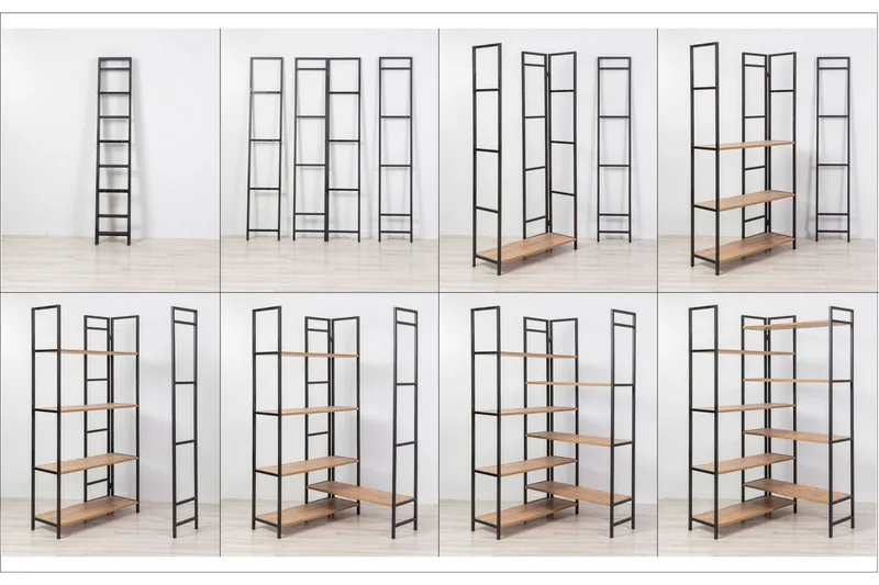 Edra Bokhylla 94 cm - Brun/Svart - Förvaring - Hylla - Bokhylla