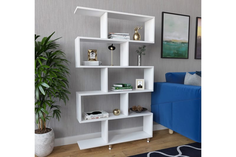 Elegancia Bokhylla 90 cm i Målat Trä - Vit - Förvaring - Hylla - Bokhylla