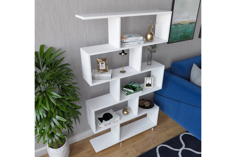 Elegancia Bokhylla 90 cm i Målat Trä - Vit - Förvaring - Hylla - Bokhylla