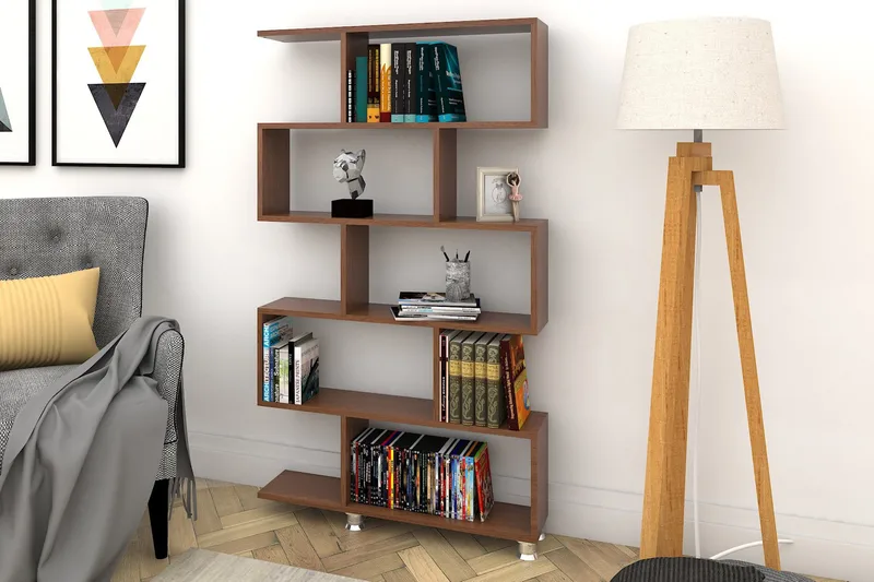 Elegancia Bokhylla 90 cm i Mörkt Trä - Brun - Förvaring - Hylla - Bokhylla