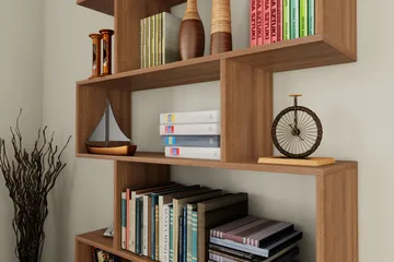 Elegancia Bokhylla - Valnöt - Förvaring - Hylla - Bokhylla