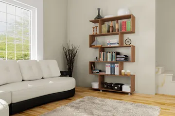 Elegancia Bokhylla - Valnöt - Förvaring - Hylla - Bokhylla