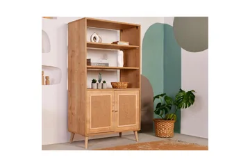 Bokhylla Elili Ek - Brun - Förvaring - Hylla - Bokhylla