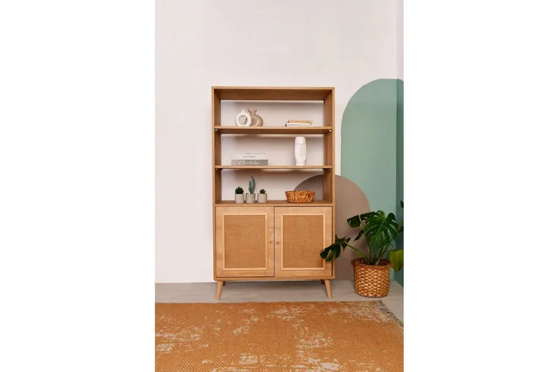 Bokhylla Elili Ek - Brun - Förvaring - Hylla - Bokhylla
