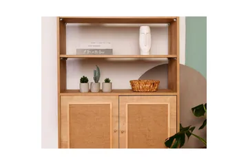 Bokhylla Elili Ek - Brun - Förvaring - Hylla - Bokhylla