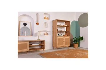 Bokhylla Elili Ek - Brun - Förvaring - Hylla - Bokhylla