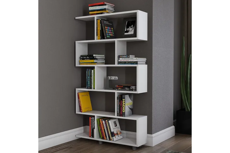 Elrasmo Bokhylla - Vit - Förvaring - Hylla - Bokhylla