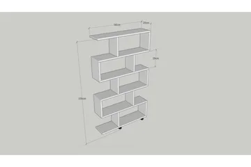 Elrasmo Bokhylla - Vit - Förvaring - Hylla - Bokhylla