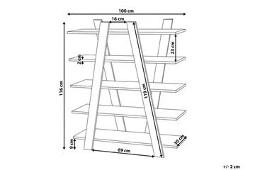 Escalante Hylla 100 cm - Trä/Natur - Förvaring - Hylla - Bokhylla