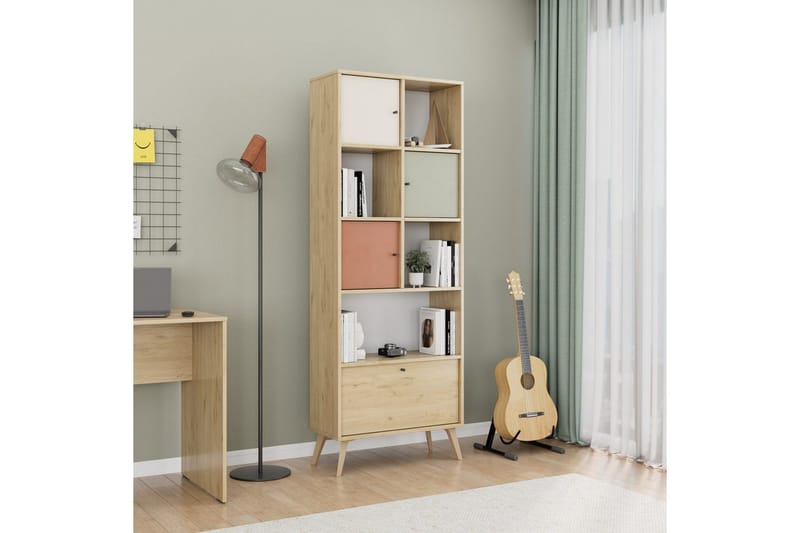 Bokhylla Felyra Flerfärgad - Multifärgad - Förvaring - Hylla - Bokhylla