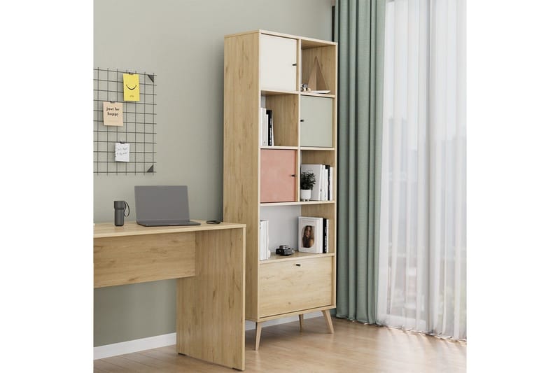 Bokhylla Felyra Flerfärgad - Multifärgad - Förvaring - Hylla - Bokhylla