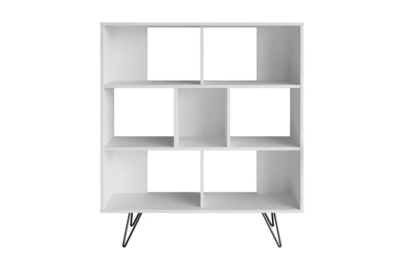 Frascone Bokhylla 120x30 cm 4 Hyllor, Vit