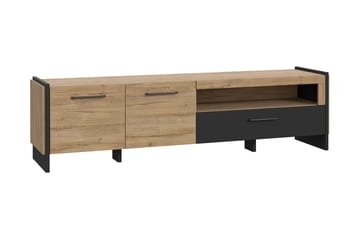 Gevgelija Bokhylla 41x187 cm - Brun/Svart - Förvaring - Hylla - Bokhylla