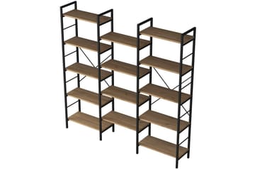 Bokhylla Goldmere Valnöt / Svart - Brun/Svart - Förvaring - Hylla - Bokhylla