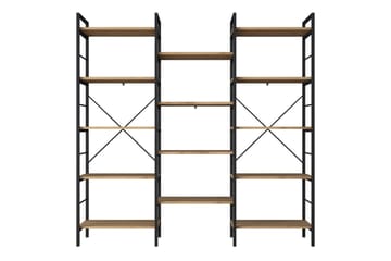 Bokhylla Goldmere Valnöt / Svart - Brun/Svart - Förvaring - Hylla - Bokhylla