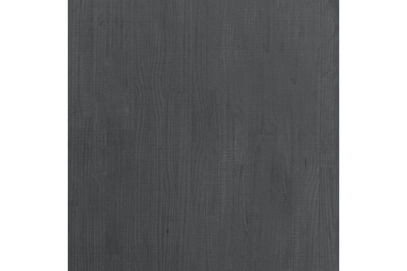 Hög bokhylla grå 80x30x210 cm massiv furu - Grå - Bokhylla