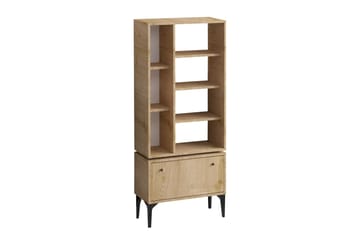 Bokhylla Hakan 65 cm - Ek/Svart - Förvaring - Hylla - Bokhylla