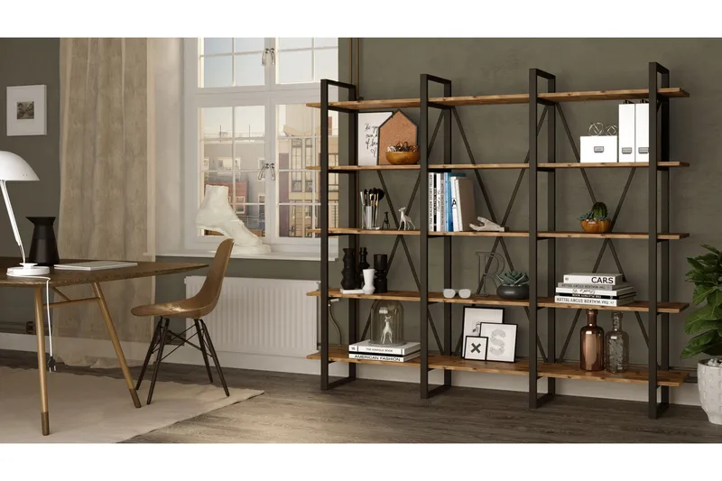 Hardyng Bokhylla 34x2120 cm - Natur - Förvaring - Hylla - Bokhylla