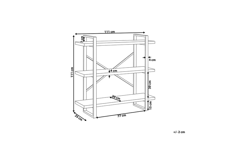 Harvley Hylla - Trä/Natur - Förvaring - Hylla - Bokhylla