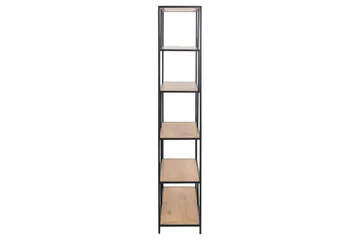 Hasslevik Bokhylla 114 cm i Ek - Beige|Svart - Förvaring - Hylla - Bokhylla