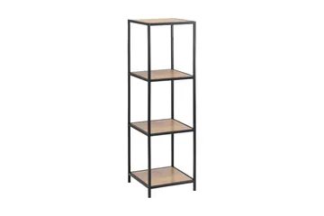 Hasslevik Bokhylla 35 cm i Ek - Svart|Beige - Förvaring - Hylla - Bokhylla