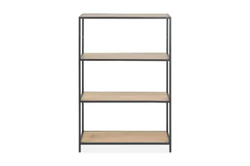 Hasslevik Bokhylla 77x114 cm - Vildek/Svart - Förvaring - Hylla - Bokhylla