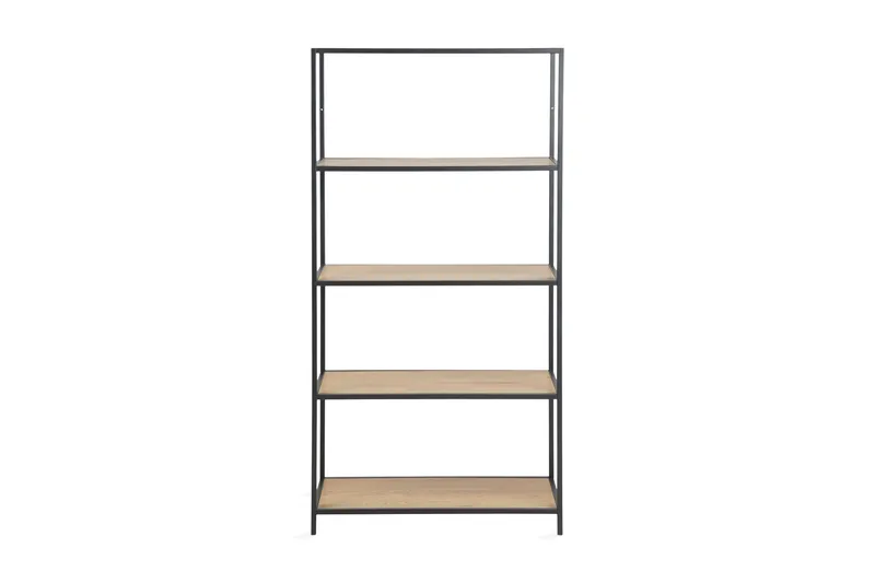 Hasslevik Bokhylla 77x150 cm - Vildek/Svart - Förvaring - Hylla - Bokhylla