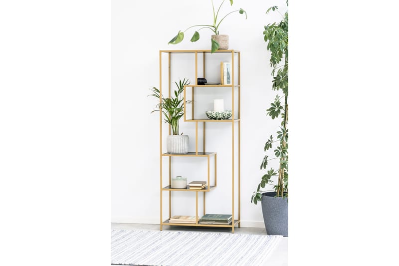 Hasslevik Bokhylla 77x35 cm 4 Hyllor - Svart - Förvaring - Hylla - Bokhylla