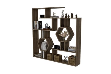 Hejde Bokhylla 134 cm - Brun - Förvaring - Hylla - Bokhylla