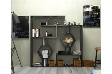 Hejde Bokhylla 134 cm - Svart - Förvaring - Hylla - Bokhylla