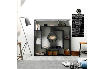 Hejde Bokhylla 134 cm - Svart - Förvaring - Hylla - Bokhylla