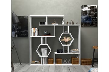 Hejde Bokhylla 134 cm - Vit - Förvaring - Hylla - Bokhylla